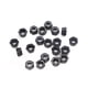 thumbnail image 5 of binifiMux 20 tuercas de seguridad de nailon negro M8-1,25 mm, tuercas hexagonales autoblocantes insertadas, acero al carbono galvanizado, 5 of 5