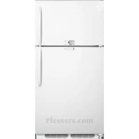 Summit Commercial CTR18WLLF2LHD 30 in. Wide Top Freezer Refrigerator, White - 1.1A