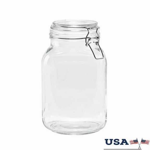 Airtight Glass Storage Jar Canister Food Coffee Beans Cereal Pasta Spices New