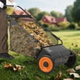 thumbnail image 7 of 26-Inch Push Lawn Sweeper with 4 Spinning Brushes, 7 Cu. Ft. Hopper, Adjustable Height for Yard Cleanup, 7 of 7