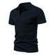 thumbnail image 1 of Playera Elvqul Hombre Casual Azul Marino Polo Liso Manga Corta con Solapa Algodón, 1 of 8