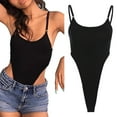 thumbnail image 2 of HXWCHs High Side Open Waist Suspender Jumpsuit for Women Summer Autumn Versatile Fashion Romper S Black, 2 of 6