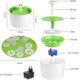 thumbnail image 2 of Automatic Electric Flower Cat And Dog Flower Fountain 1.6 L Green Food Dispenser With Filters, 2 of 4
