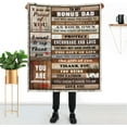 thumbnail image 6 of Step Dad Gifts, Bonus Dad Blanket 50''''x60'''', Step Dad Gifts from Daughter, Birthday Bonus Dad Gifts Fathers Day Soft Cozy Flannel Throw Blanket Stepped Up Dad Blanket, 6 of 6