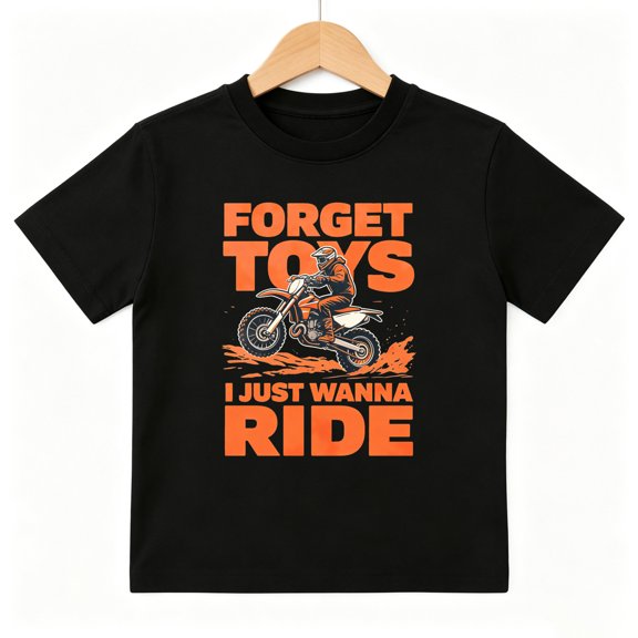Dirt Bike Biker Boys Graphic Tees Motocross Racing Kids T-Shirt 100% Cotton Short Sleeve Tops Ages 4-13Y