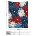 thumbnail image 3 of PRATYUS Red White Blue Stars Flannel Blanket Soft Warm Multi-Purpose 50x60in, 3 of 7