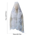 thumbnail image 3 of COMEET Mantilla Mass Veil, Catholic Mantilla Mass Veil Religious Ceremony Veil Embroidery Lace Veil for Religious Prayer, 3 of 11