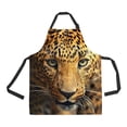 thumbnail image 1 of EREHome Leopard portrait Adjustable Bib Kitchen Apron with Pockets for Women Men, 1 of 2