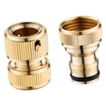 thumbnail image 2 of Conector Rápido Manguera Jardín Adaptador de Alta Presión Latón Estable Acople Seguro Instalación Rápida Apto para Jardinería Lavado de Vehículos Y Ex estilo A, 2 of 9