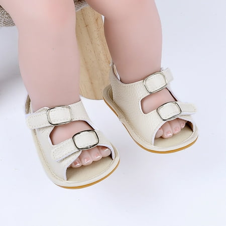 

〖Yilirongyumm〗 Baby Sandals Flat Sandals Rubber Soft Girls Baby Shoes Non-Slip Sole Breathable Boys Walking Baby Shoes