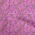 thumbnail image 1 of oneOone Georgette Viscose Pink Fabric Tropical Leaf Sewing Material Print Fabric By The Yard 42 Inch Wide, 1 of 5