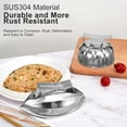 thumbnail image 2 of Omurice Mold Rice Mold 304 Stainless Steel Rice Ball Mold with Handle Pawpaw Shaped Riceball Mold Pumpkin Shaped Onigiri Mold for Kitchen Personal DIY, 2 of 9