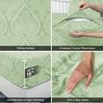 thumbnail image 5 of Lux Decor Full 6 Piece Bed Sheet Set - Paisley Printed Microfiber Sheets, Ultra Soft, Deep Pocket, Wrinkle-Free, Breathable, OEKO-TEX Certified - Full, Sage, 5 of 10