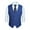 Plaid Royal Blue, variant on HISDERN Men's Suit Vest Black Business Formal Dress Waistcoat Vest with 3 Pockets for Suit or Tuxedo