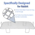 thumbnail image 5 of Stainless Steel Rabbit Litter Box,Bunny Litter Pan with Widened Grid,Toilet Tray,Deep Waste Storage, 5 of 14