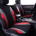 thumbnail image 2 of CAR PASS Line Rider Universal Fit Car Seat Cover -100% Breathable with 5mm Composite Sponge Inside,Airbag Compatible (Black with red), 2 of 13