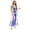 Blue, variant on renvena Women 70s Outfits Shiny Disco Prom Jumpsuit Music Festival Raves Party Hippie Costume Flared Long Pants Rompers Purple XXL