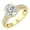 10K Yellow Gold, variant on FINE JEWELRY 10K White Gold Lab Grown Diamond Solitaire Engagement Ring (2 cttw, D-F Color, VS1 Clarity) Size 9