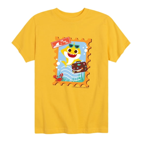 Baby Shark - On The Go Toddler Boys' Toddler Short Sleeve Graphic T-Shirt