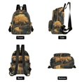 thumbnail image 2 of JIALIOU Mini Backpack Purse for Women Quilted Casual Daypack Small Travel Shoulder Bag, Golden Tree on River Bank, 2 of 7