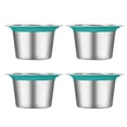 thumbnail image 1 of Cápsulas de reutilizables de 4 piezas, tazas de cápsulas recargables de material acero inoxidable para, 1 of 8