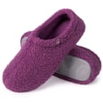 thumbnail image 1 of Pantuflas HomeTop para Mujer con Espuma de Memoria y Pelaje Rizado Púrpura, 1 of 6