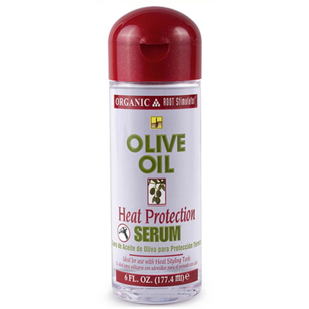 2 Pack Organic Root Stimulator Olive Oil Heat Protection Serum, 6 oz