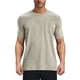 thumbnail image 2 of pstuiky camisetas para hombre, Suéter deportivo informal elástico de color liso para hombre, cuello redondo y manga corta camisetas de hombre xxxl, 2 of 9