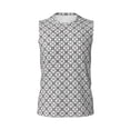 thumbnail image 6 of Picia Gray Plaid mens Cotton Tank Undershirts , Moisture-wicking Ribbed Tanks, Lightweight Cotton Tank Undershirts-XX-Large, 6 of 8