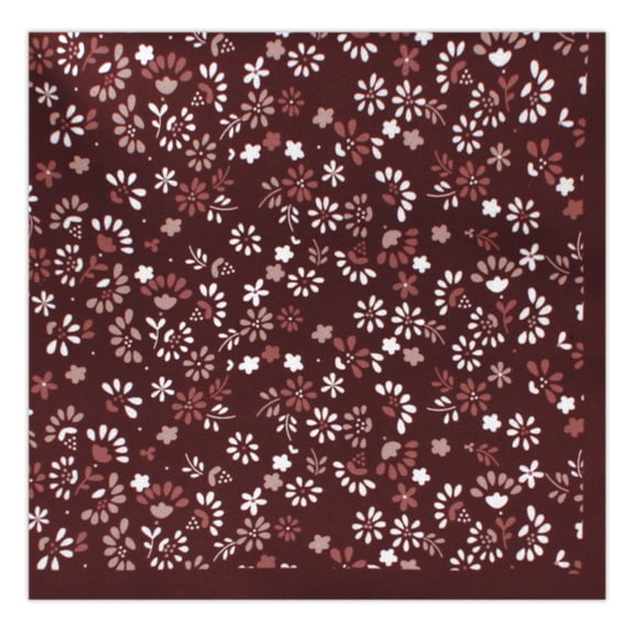 Jacob Alexander Men's Ditsy Floral Pattern Pocket Square Handkerchief Hanky - Warm Floral