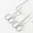 thumbnail image 2 of Scissors Set, Professional Stainless Steel Eyebrow Beauty Scissors, Beard/Mustache, Eyelashes - Manicure Nail Scissors, 2 pcs, 2 of 3