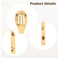 thumbnail image 3 of 5 cucharas de madera para cocinar con forma de abeja, utensilios de cocina de madera de 11,9 pulgadas con patrones tallados decorativos, herramientas de cocina con orificios para colgar, regalo de coc, 3 of 5