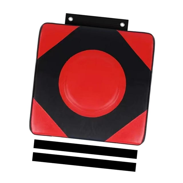 Objetivo de pared de boxeo, almohadilla de perforación de pared cuadrada, objetivo de enfoque de pared, estera de boxeo para práctica de Sanda, gimnas Rojo