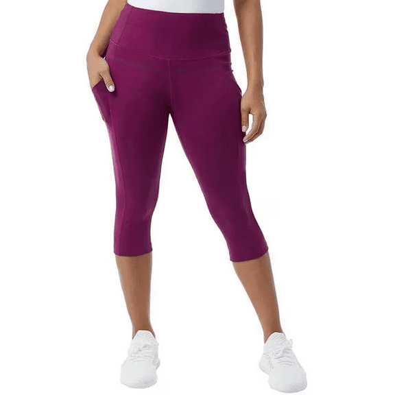32 Degrees Women's Capri Leggings Plum Caspia Medium