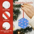 thumbnail image 4 of Cauagu Tropical Jellyfishes Pattern Acrylic Christmas Pendant,1-Pack Christmas Ornaments Xmas Tree Decor Christmas Décor with Ribbon Cute Tree Hanging for Party Favors-Hexagon, 4 of 7