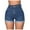 Blue, variant on Idoravan Plus Size Shorts for Women Denim Women Summer Pants Sexy High Waist Slim Splice Shorts Beach Bottom