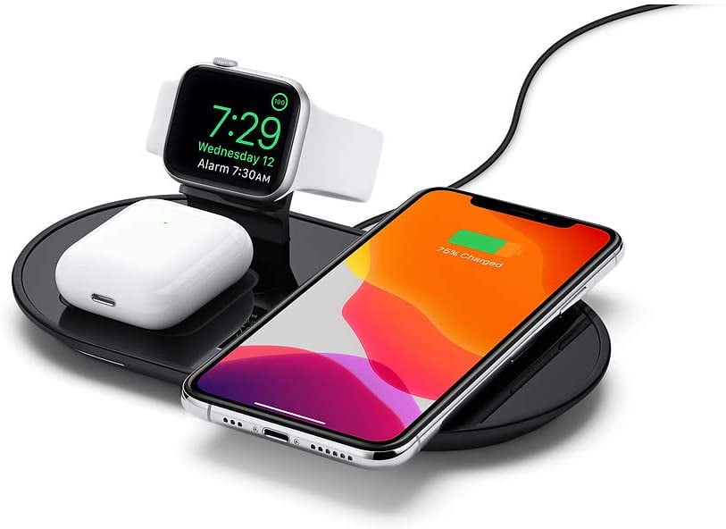 Mophie 3-in-1 Wireless Charging Pad for iPhone, Airpods & Apple Watch,  Black (Used) 