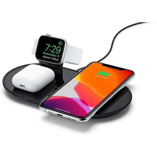 Mophie 3-in-1 Wireless Charging Pad for iPhone, Airpods & Apple Watch,  Black (Used)