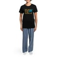 thumbnail image 4 of CafePress - Goat Kidding Me Women's Dark Pajamas - Women's Short Sleeve Print T-Shirt and Pants Dark Cotton Pajama Set, 4 of 7