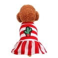 thumbnail image 6 of SPRING PARK Puppy Round Neck Stripes Design Tutu Skirt Dog Dress Pet Cute Small Dog Skirt Dress, 6 of 7