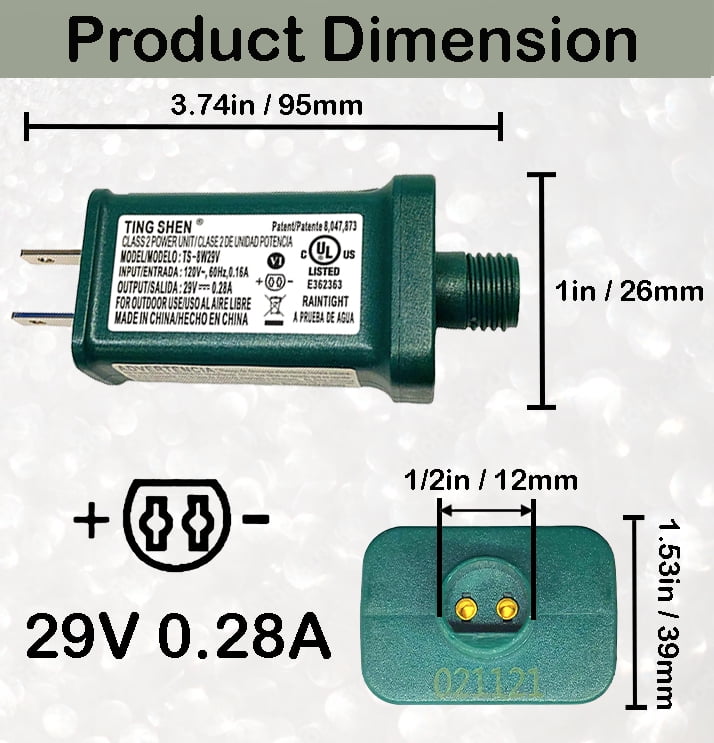 29V 0.28A Power Supply Class 2 LED Transformer LED Raintight