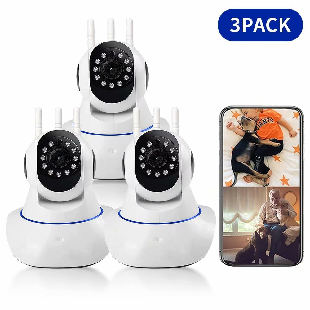 HD Home Security Surveillance WiFi Camera with Motion Detection Night Vision and Two Way Audio Pan/Tilt Baby/Pet Monitor and Nanny Cam Wireless Security Camera 