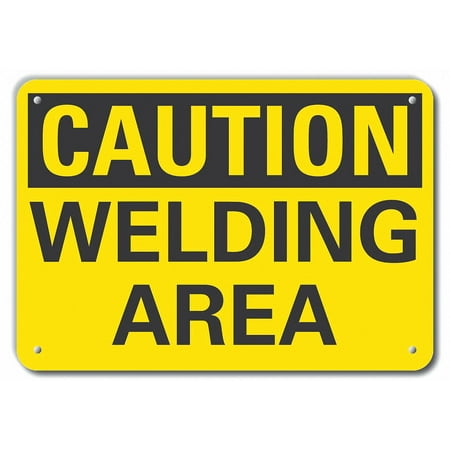 

Lyle Rflctv Welding Hazard Caut Sign 10x14in LCU3-0219-RA_14x10