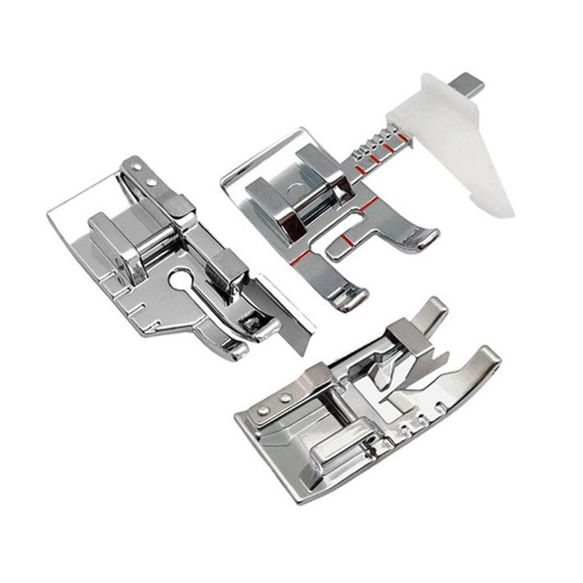 Prensatelas Para Máquina De Coser Con Guía Ajustable, 3 Piezas, Pie De Retazos Para Acolchado De 1/4 Pulgadas Y Puntada En Pie De Zanja Vogacara HA023413-00