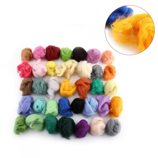 Felting Wool Fairy Tale Wool, Piece Needle Felting Wool Set, Felting Wool  Roving 40 Colors With Tool Set For Wet Felting And Dry