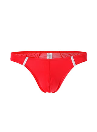 Men's Boxer Briefs Lingerie Micro Thong Bikini Front Hole
