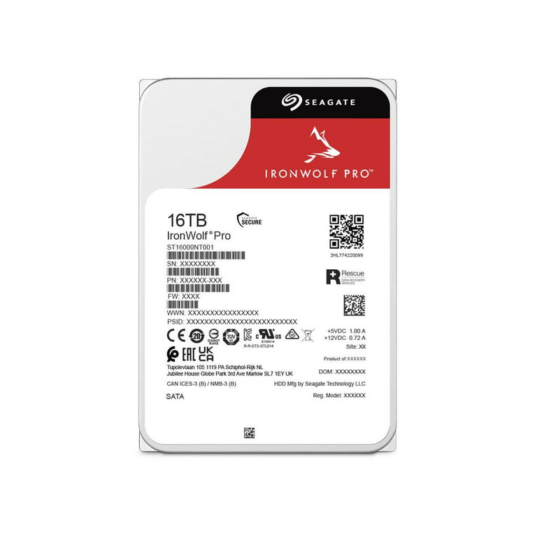 Seagate IronWolf Pro ST16000NT001 16TB 7200 RPM 256MB Cache 3.5
