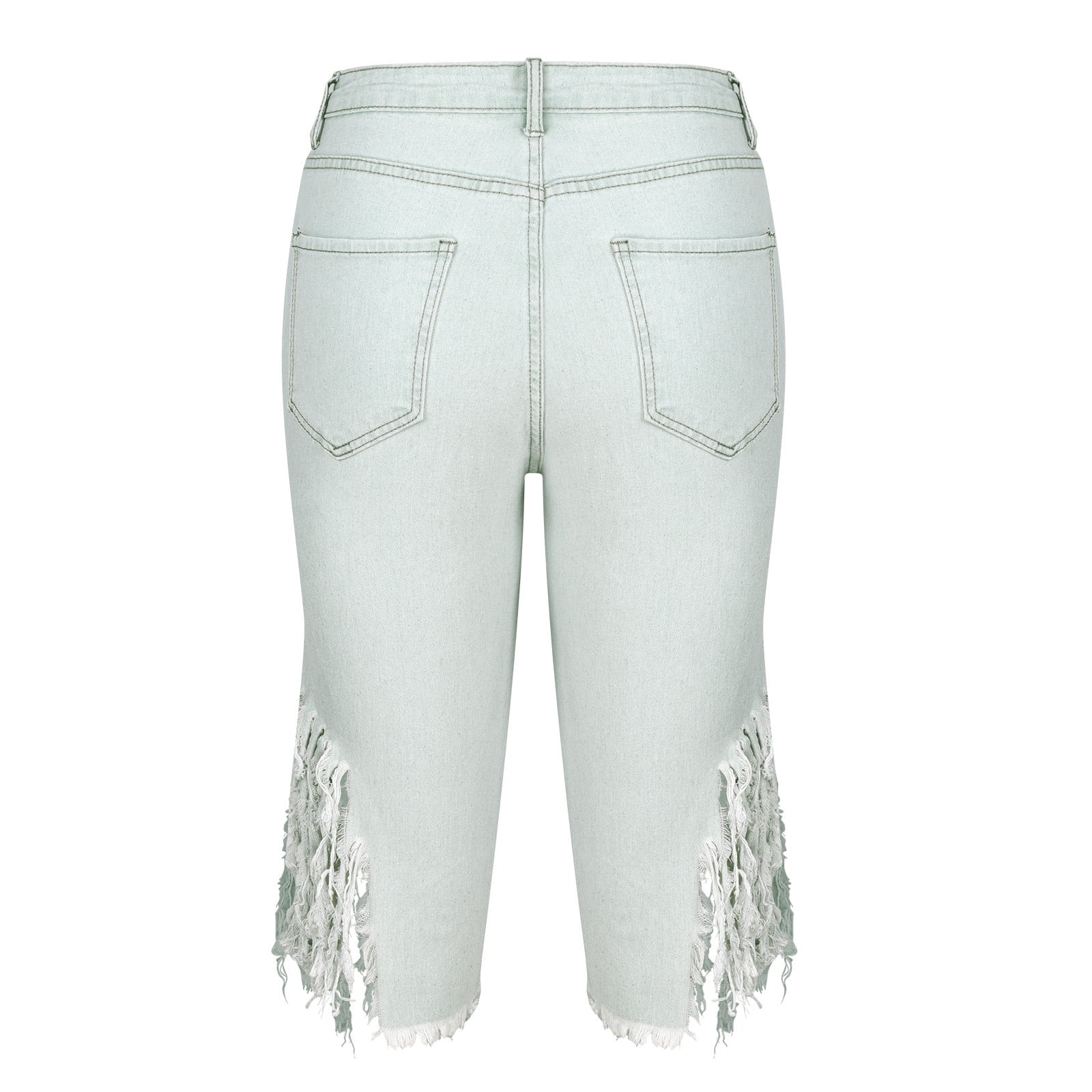 Rhinestone Fringe Jeans - Vita Boutique