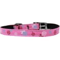 thumbnail image 2 of Mirage Pet 126-018 38BPK8 Lollipops Nylon Dog Collar with Classic Buckle 0.37 in., Pink - Size 8, 2 of 2