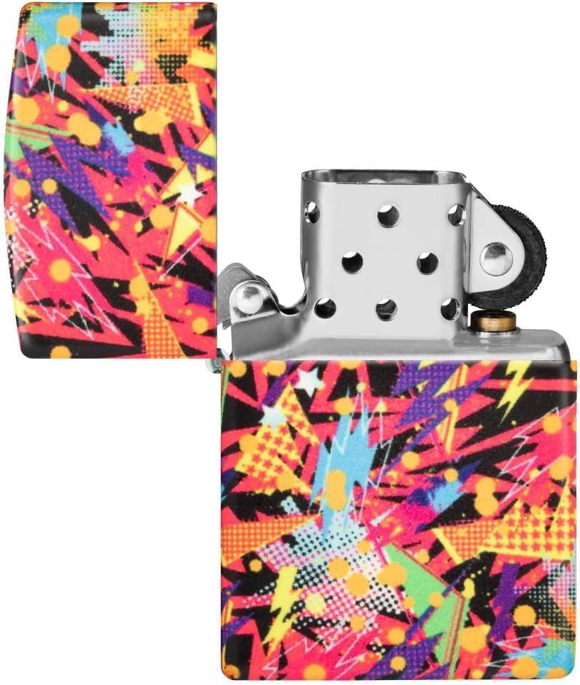 Zippo Lighter - Customized Message on Retro , Glow-in-The-Dark - 540 Color 46008